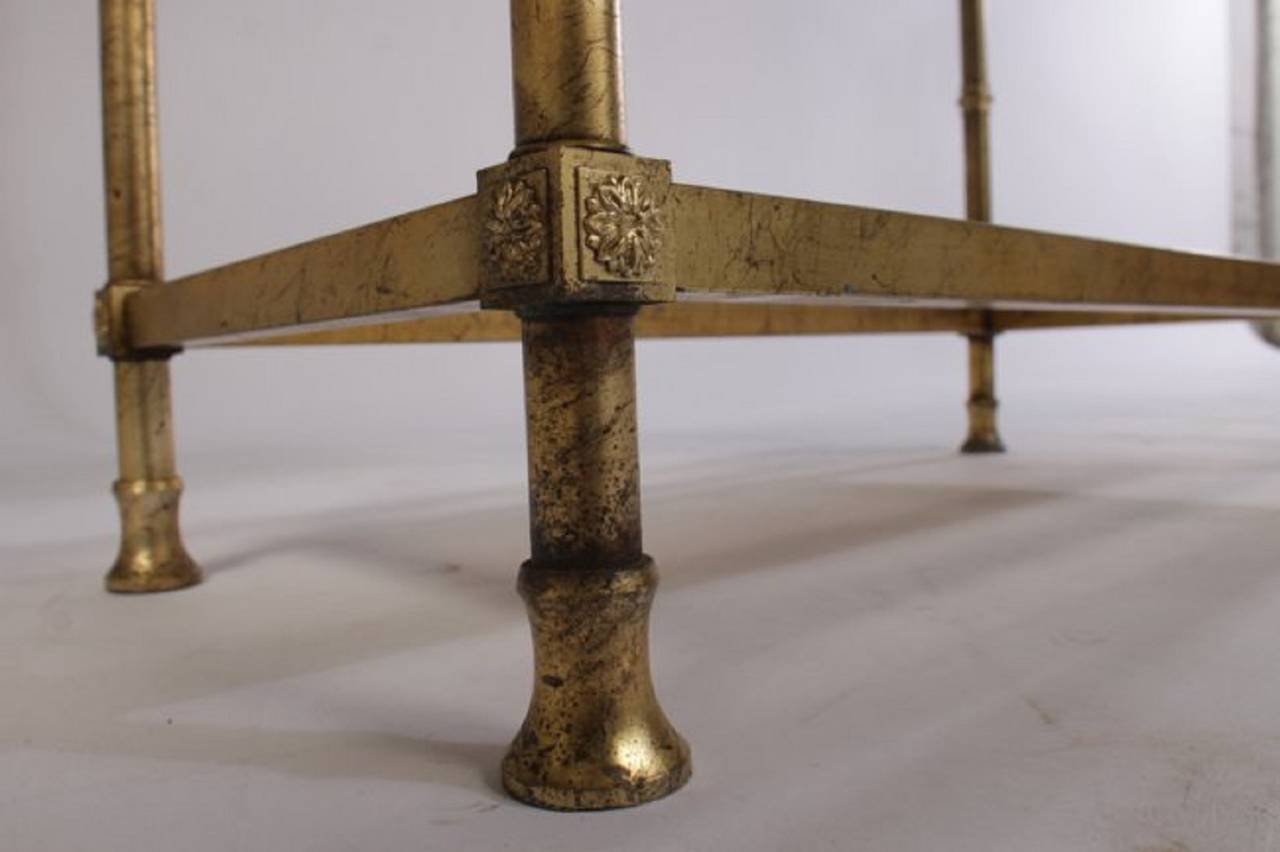 American Pair Of Stylish Regency Style Gold Leaf Etageres