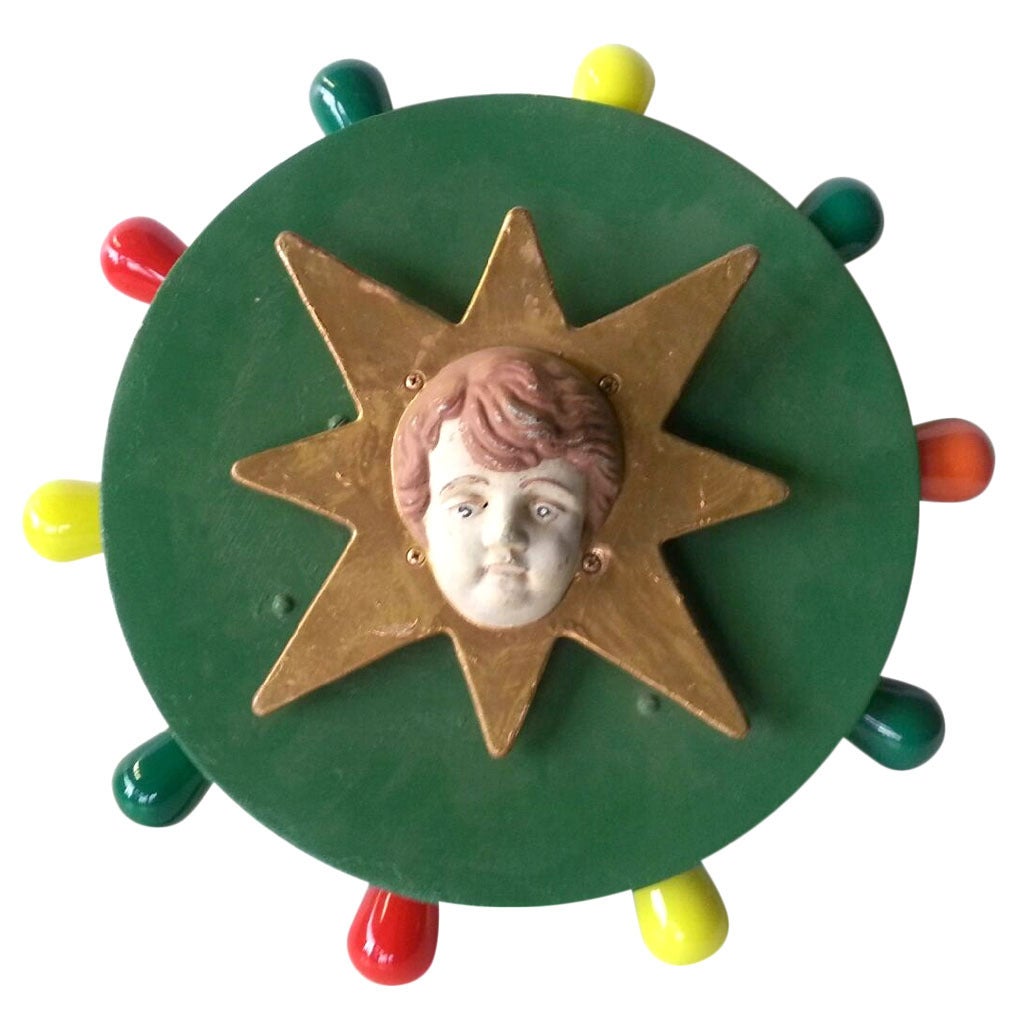 Antique Carnival Light Up Angel Plaque, 2 available For Sale