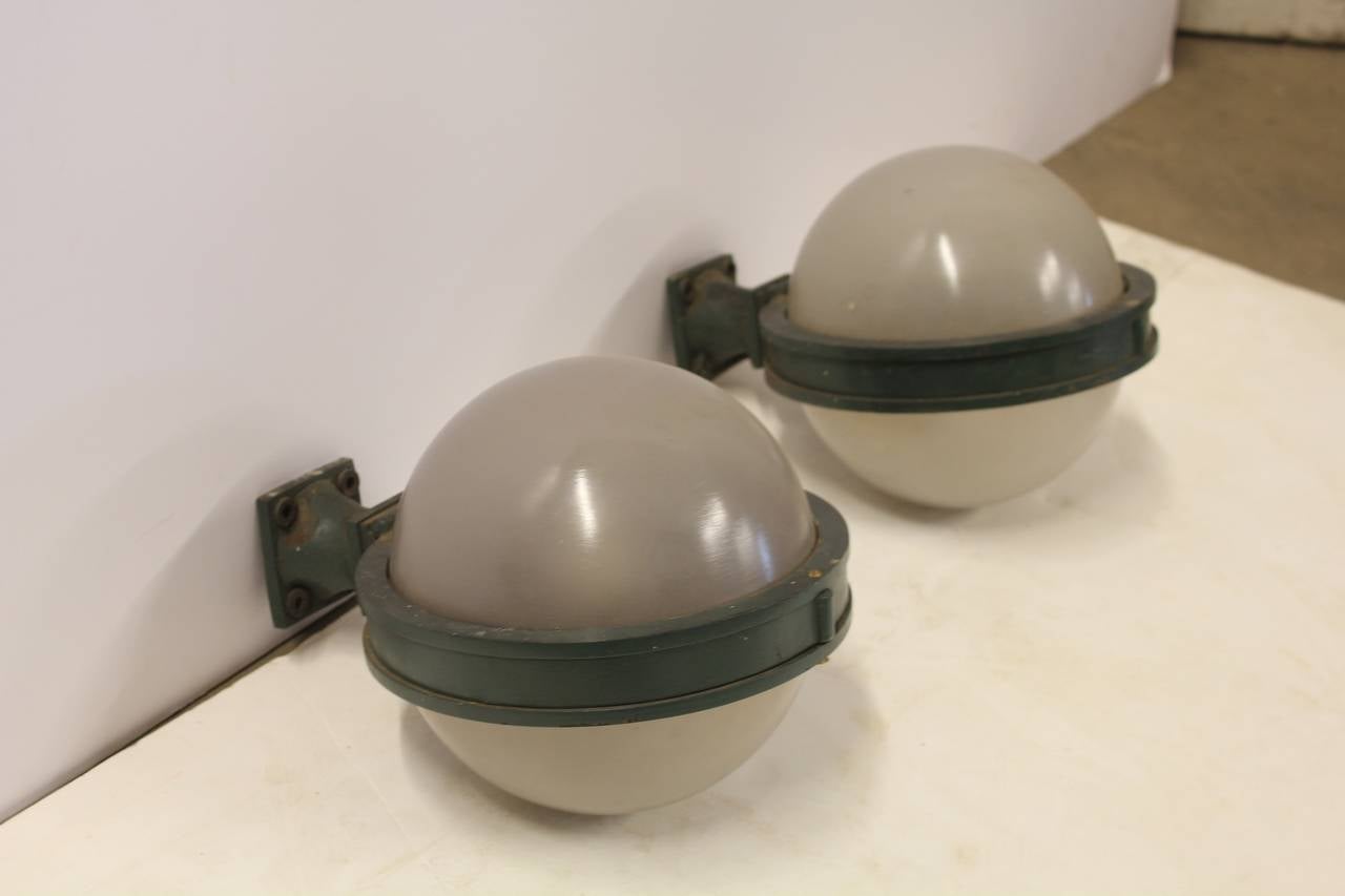 Art Deco building lobby wall sconces.