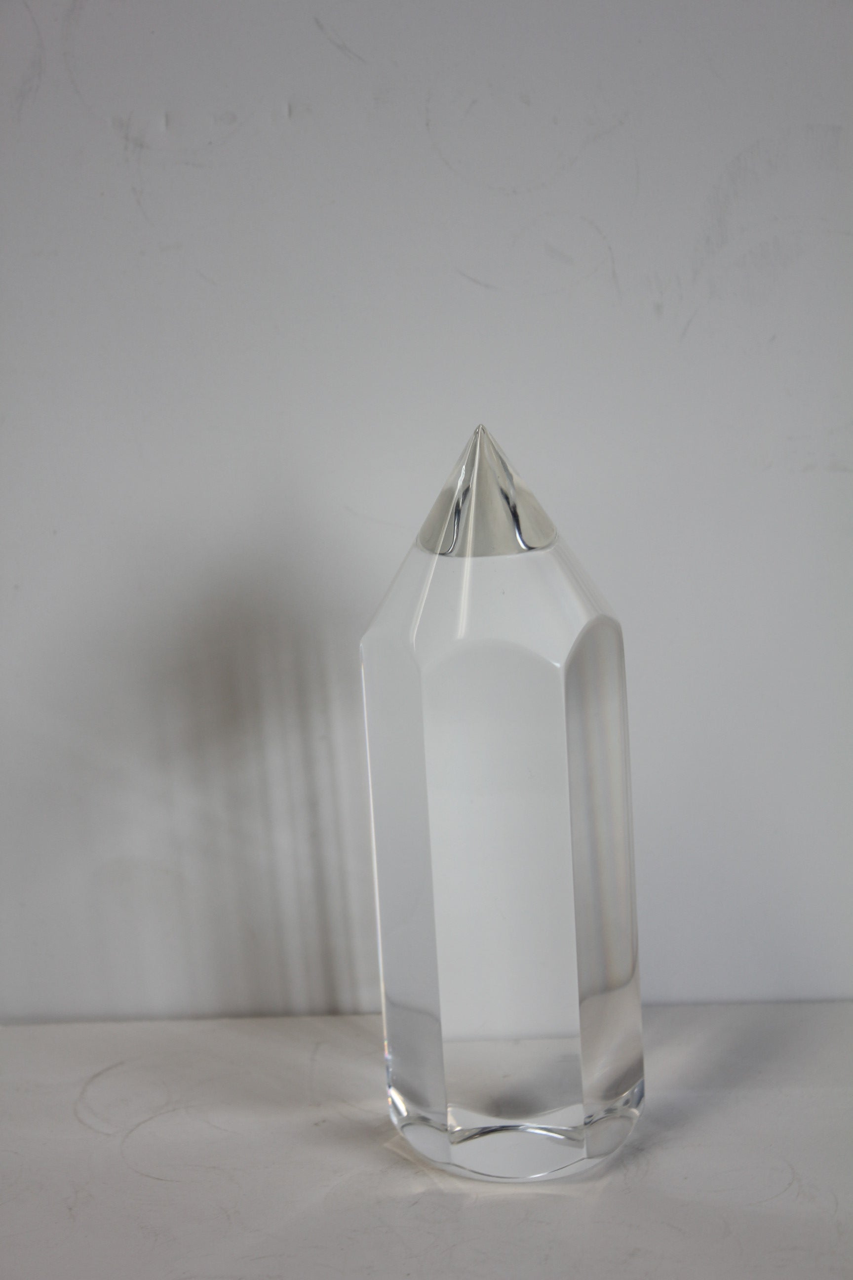 Mid Century Lucite Pencil Paperweight For Sale