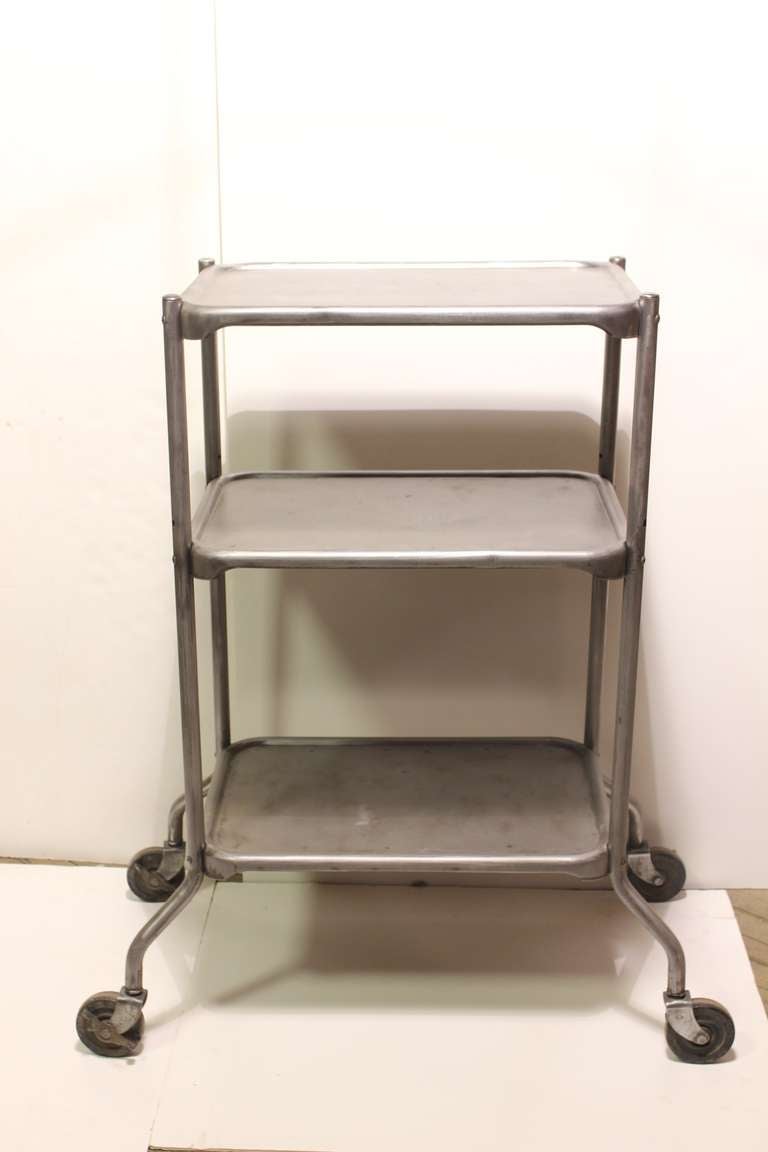 Vintage Industrial 3-Tier Bar Cart