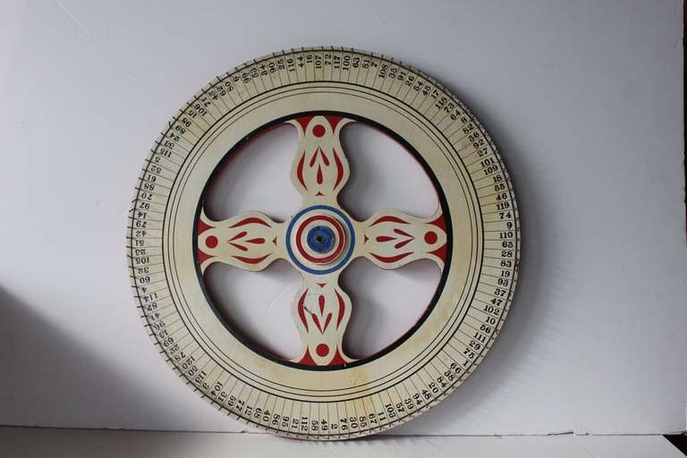 Vintage Game Wheel at 1stDibs