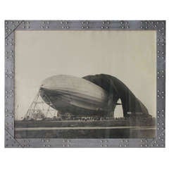 Antique Black & White Photo of the Zeppelin by Margaret Bourke