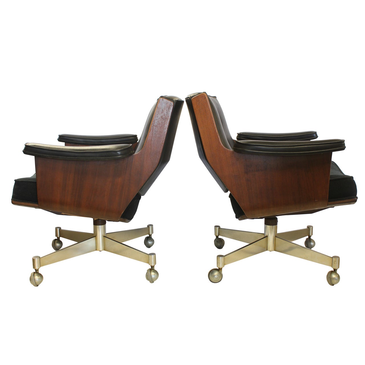 Executive Swivel Desk Chairs by Thonet For Sale