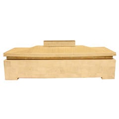 Maitland Smith Style Large Tessellated Stone Pagoda Box
