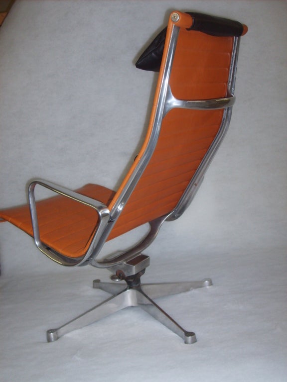 Eames for Herman Miller Soft Pad Aluminum High Back Lounge Chair.