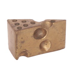 Rare Ben Seibel solid brass pen holder