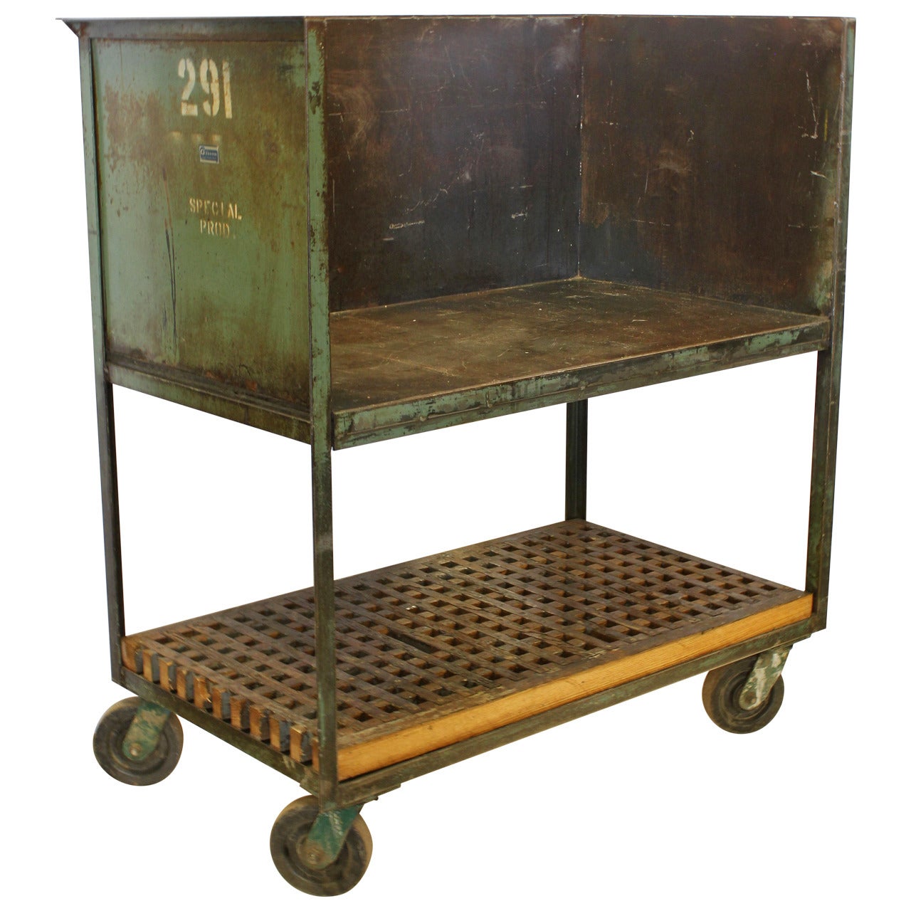 American Industrial Rolling Bar Cart