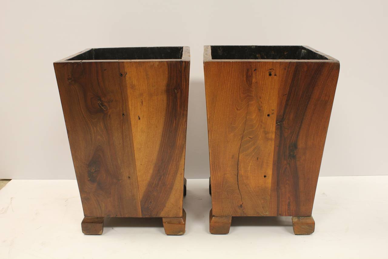 Hand made wood waste basket in style of George Nakashima. Listed price is for each basket.