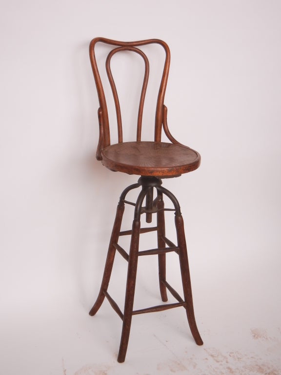 Late 1800's American very unique drafting swivel chair at 1stDibs