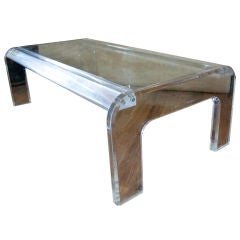 Modern American Lucite Coffee Table