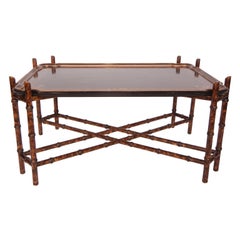 Vintage Baker Faux Bamboo Coffee Table