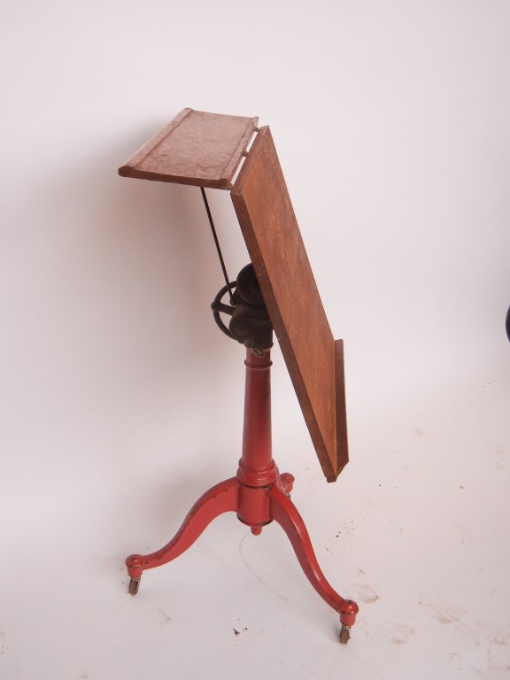 Early 1900's Cast Iron base Drafting Table In Good Condition In Chicago, IL