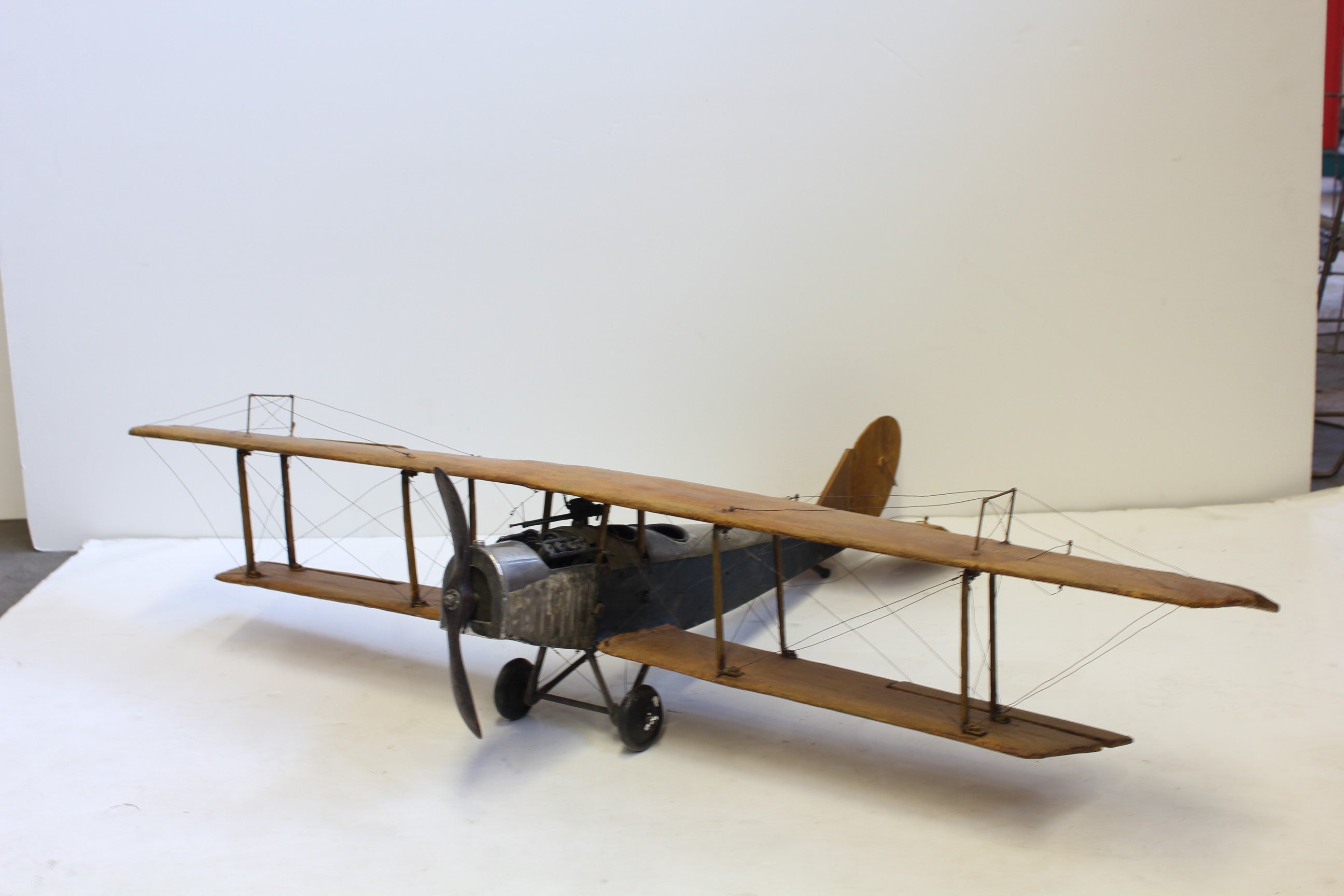 1920's Hand Made Model Of Airplane Jenny For Sale