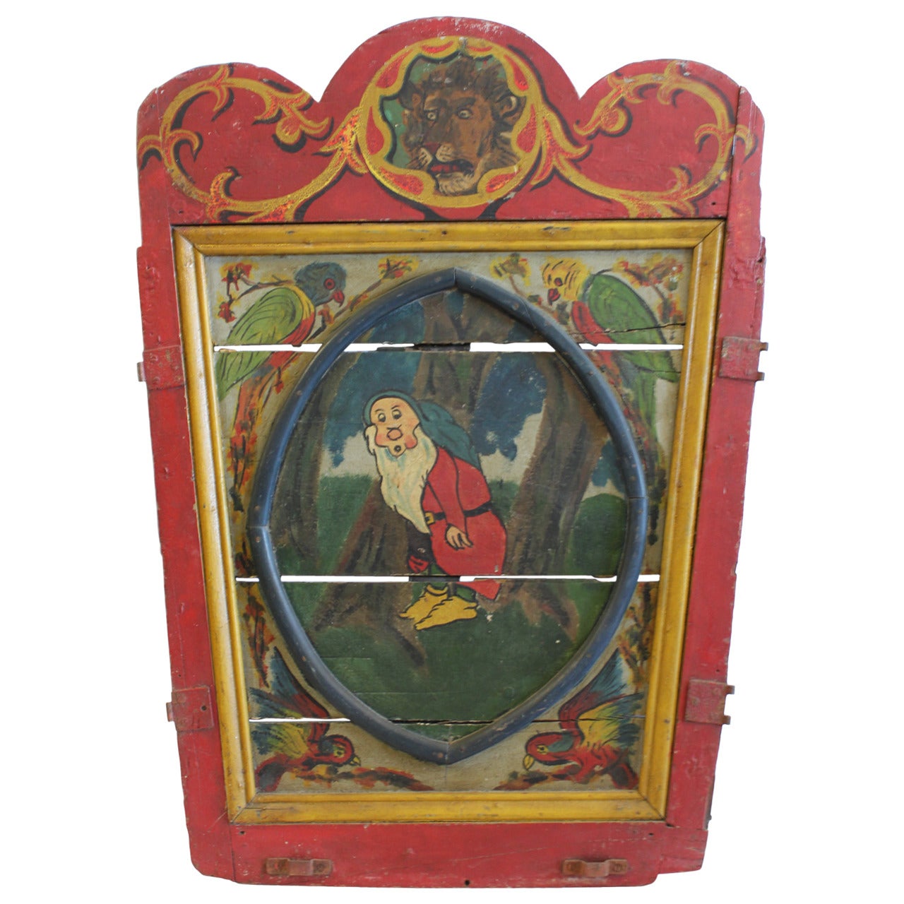 1940s Carnival Ride Door with a Snow White Scene