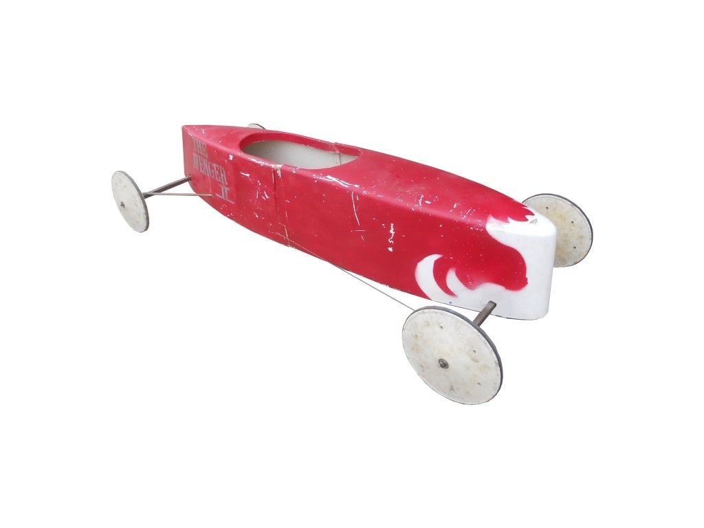 Mid-20th Century Soap Box Derby Race Car