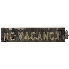 Vintage Neon One Sided " No Vacancy " Sign, Two Signs Available