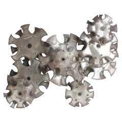 Modern 3D Metal Wall Sculpture