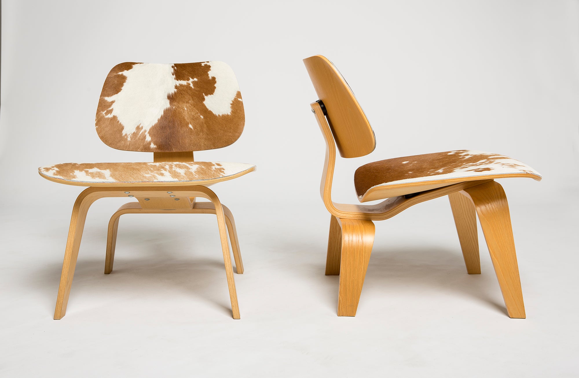 Charles & Ray Eames LCW Chairs For Herman Miller