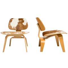 Charles & Ray Eames LCW Chairs For Herman Miller