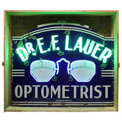 1930's Original Neon Sign " Optometrist "