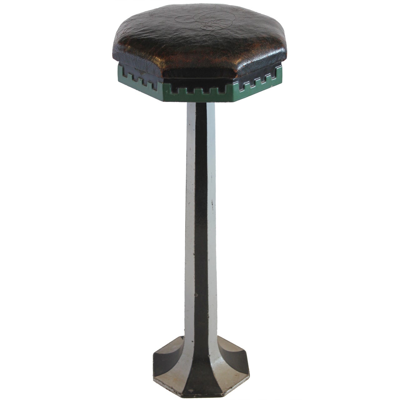 Early 20th Century Ice Cream Parlor Stool For Sale