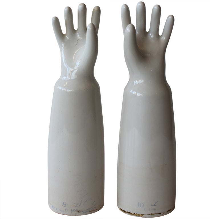 Giant American Industrial Porcelain Glove Molds, 90 available For Sale ...
