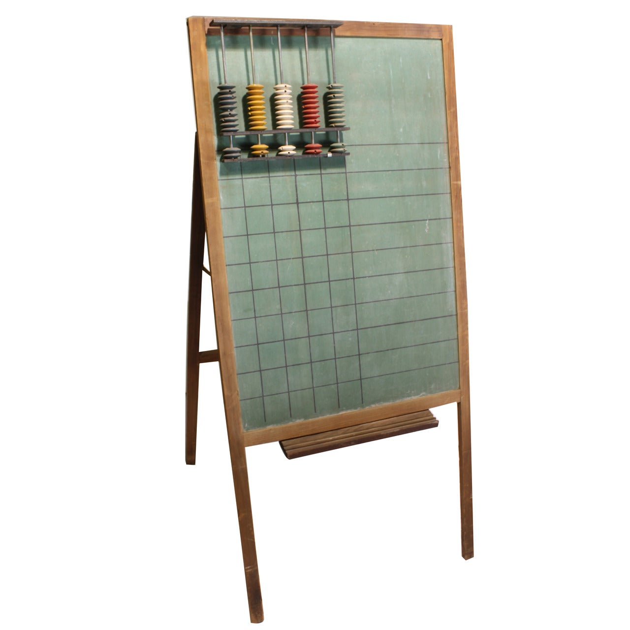 Vintage School Chalkboard with Abacus For Sale