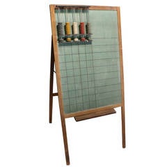 Used School Chalkboard with Abacus