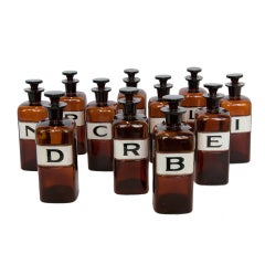 Apothecary Glass Jars, Only " I " left