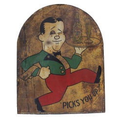 Antique Over Sized Advertising Sign For Buckeye Brewing Company