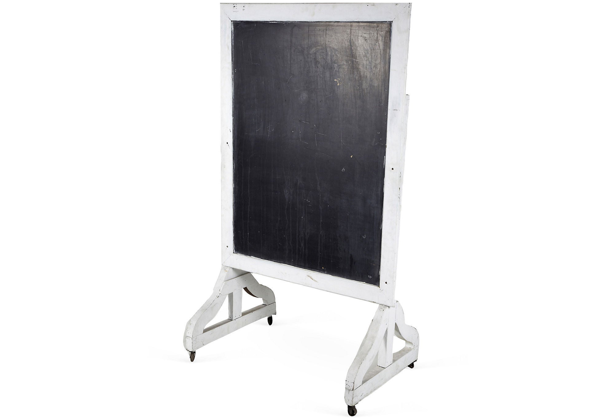 Antique School Rolling Chalkboard