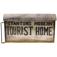 1920's Light Up " Tourist Home " Double Sided Sign