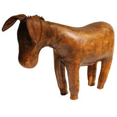 1960's Abercrombie & Fitch Leather Donkey By Omersa