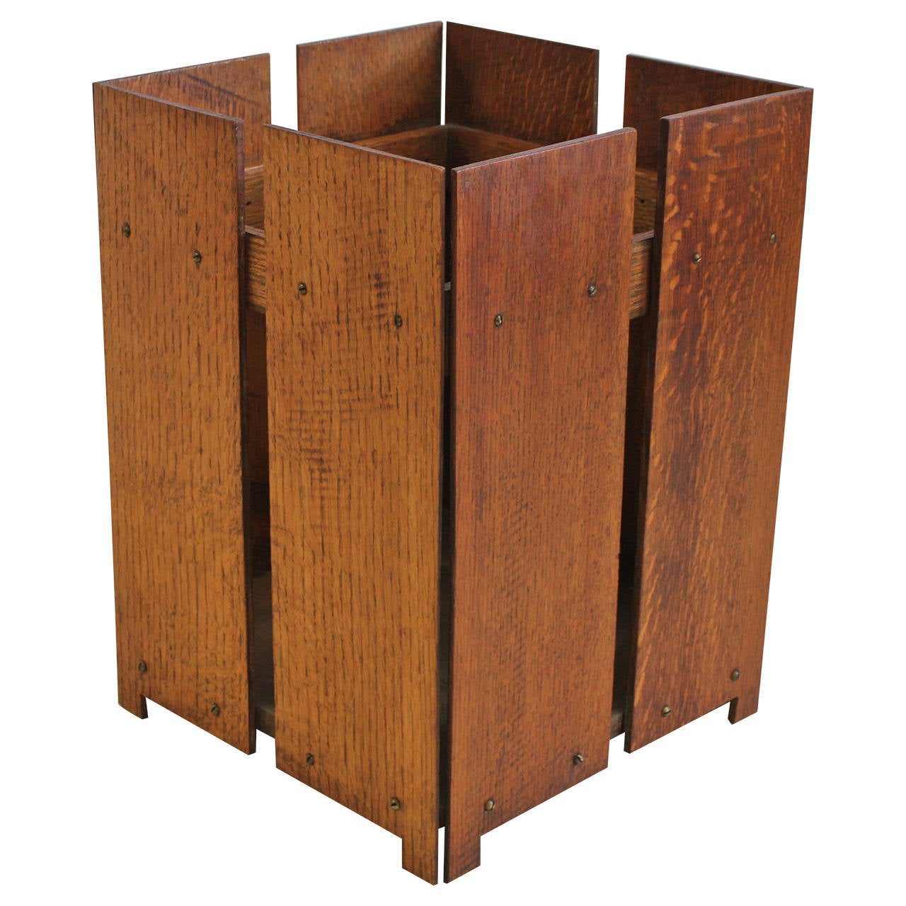 Midcentury Scandinavian Modern Wastebasket Or Trash Can At 1stdibs Antique Wood Waste Basket