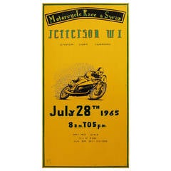 1965's Wood Motorcycle Race & Swap Sign
