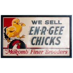 1950's advertising sign