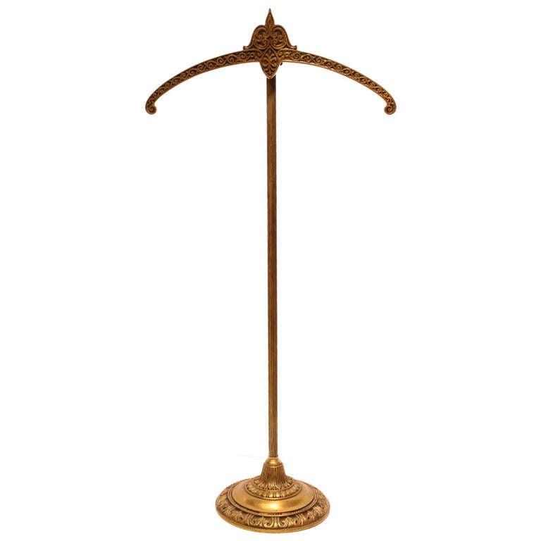 Antique Brass Decorative Clothing Table /Floor Display Stand For Sale