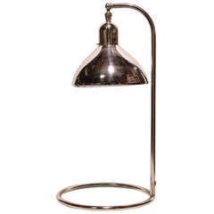 1930's Chrome & Mercury Glass Table Lamp
