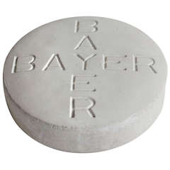 1950's Over Sized Bayer Pill Advertising Sign