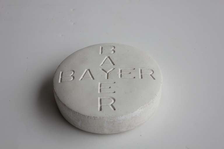 1950's over sized Bayer Pill advertising sign.