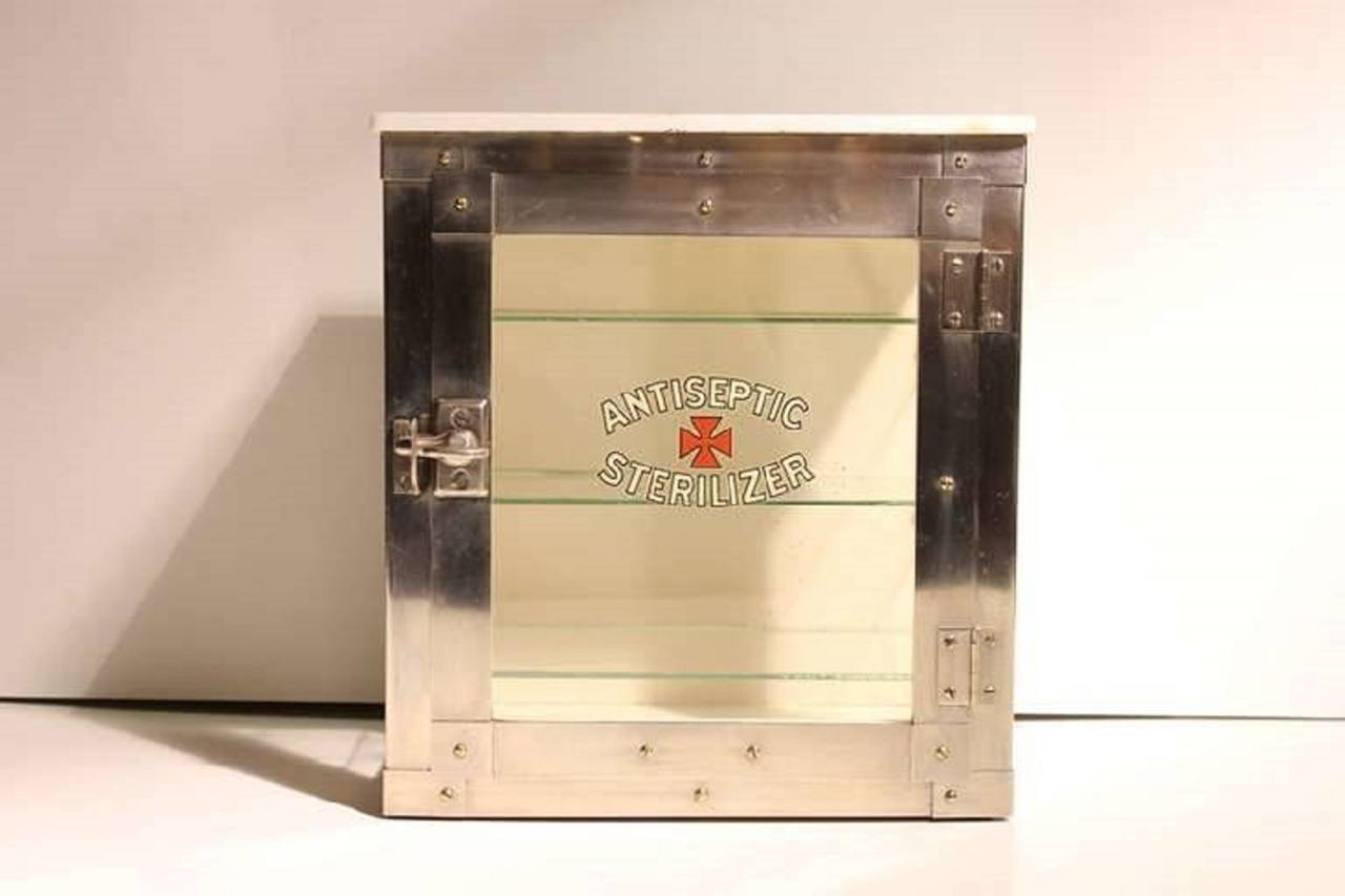 Rare 1930s Sterilizer Cabinet by Emily J. Paidar Company