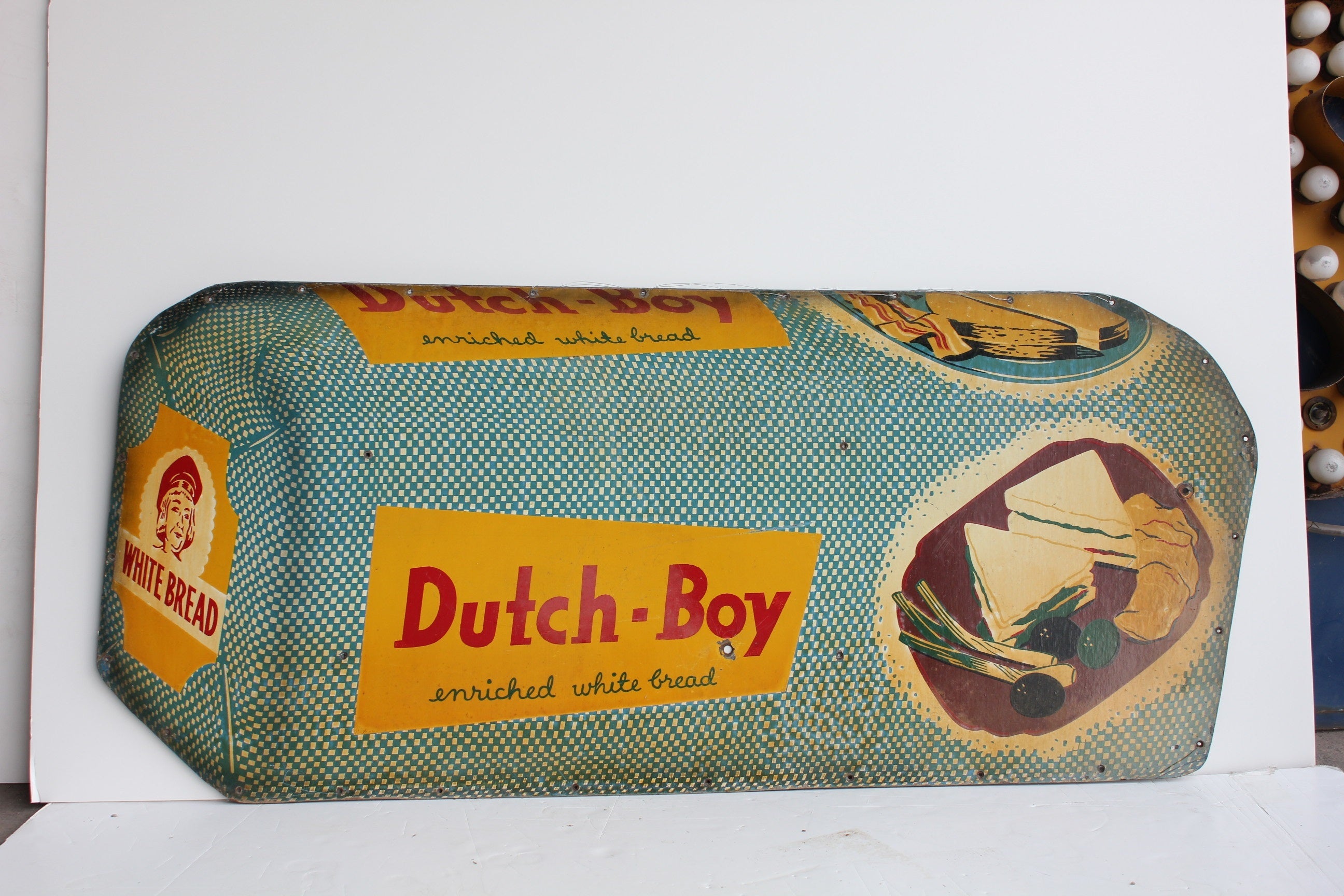 1950's Advertising Masonite Sign For Dutch Boy For Sale