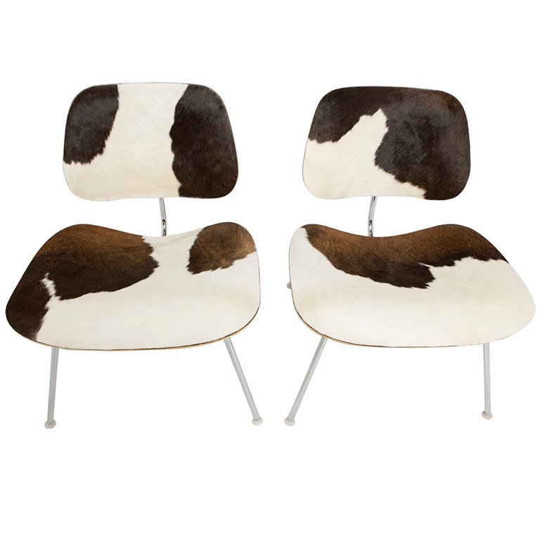 Charles & Ray Eames For Herman Miller LCM Cowhide Chairs, 2 available