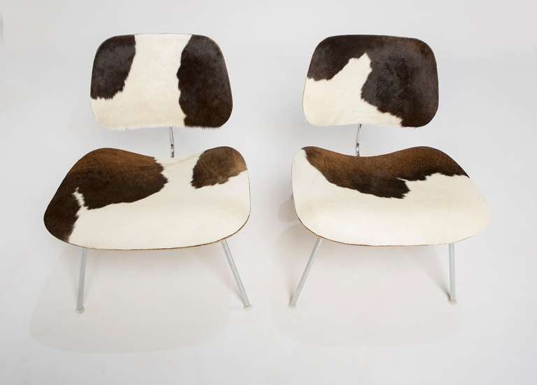 Charles & Ray Eames for Herman Miller LCM with new cowhide upholstery. Listed price is for each chair.