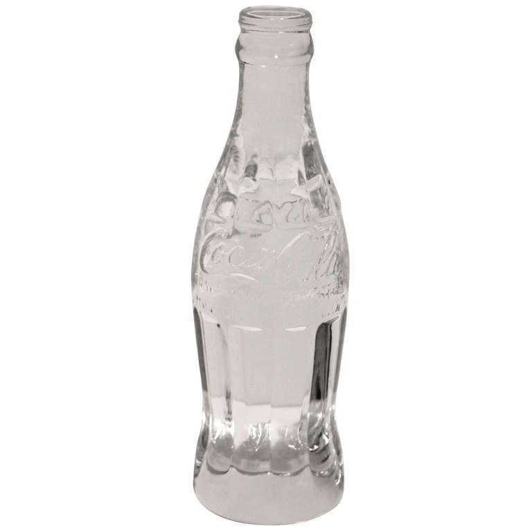 Crystal Coca Cola Bottle Paperweight