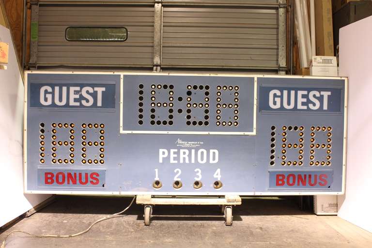 Large Vintage Scoreboard at 1stdibs