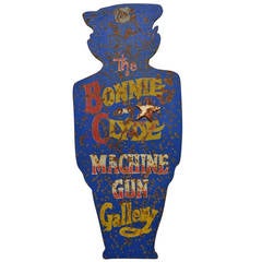 Retro Folk Art Carnival Bonnie & Clyde Shooting Gallery Target