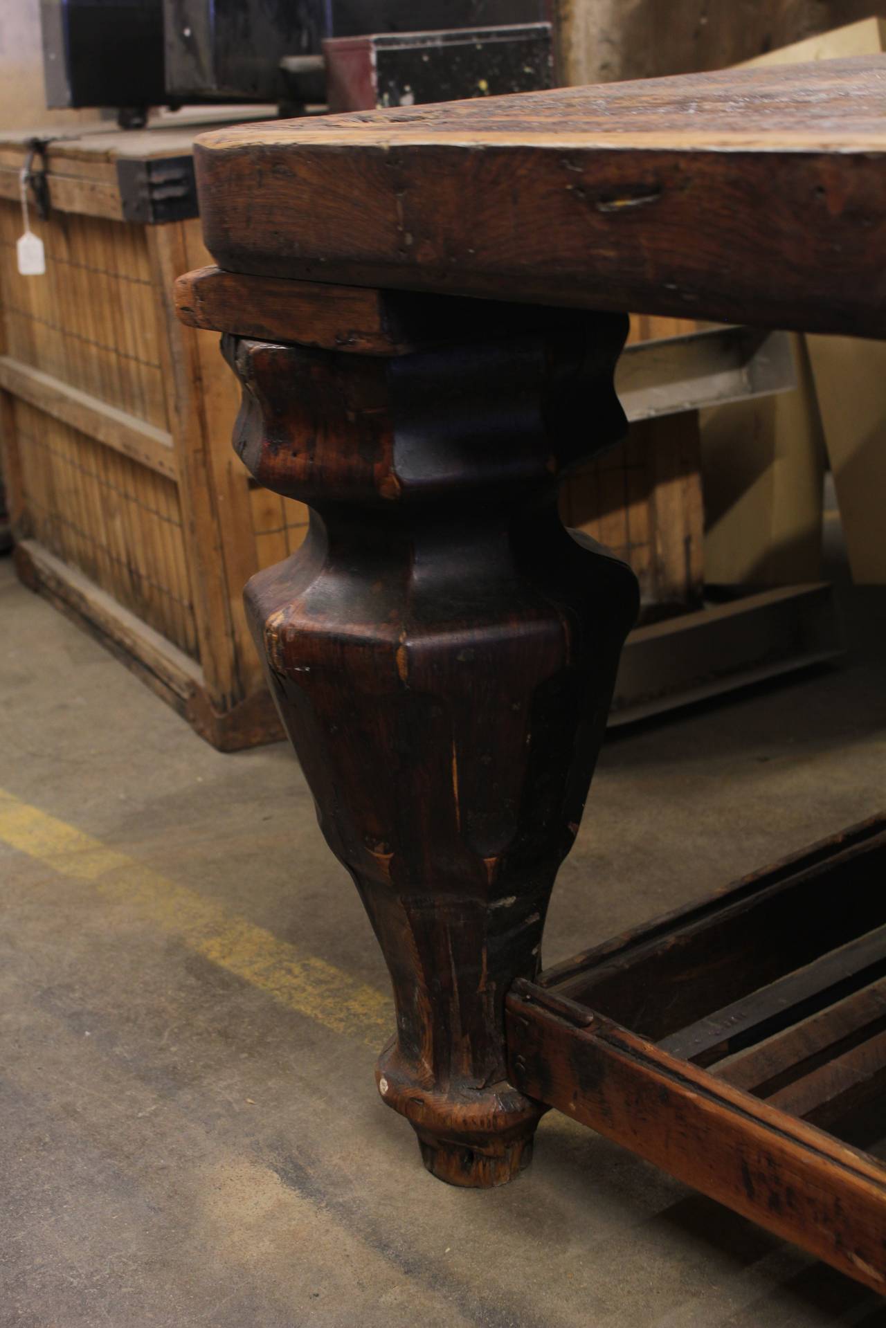 American Antique Library Wood Table