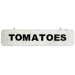 Double sided TOMATOES sign